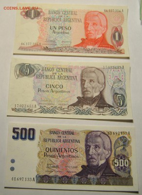 23 банкноты 1968-2011 до 27.10.2017 в 22:00 - Аргентина 1 , 5, 500, 1000, 5000, 10000 песо 1976-1984 1.JPG