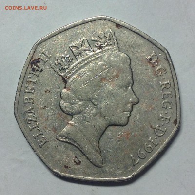 АНГЛИЯ. 50 пенсов. 1997г. - 1 (3)