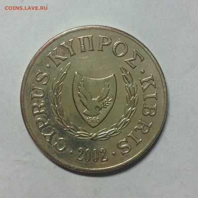 КИПР. 10 центов. 2002г. - 1 (21)