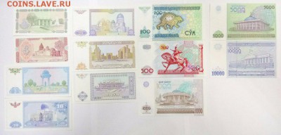 Узбекистан. Набор 12 банкнот (1-10000 сумов) до 22.00 30.10 - Узбекистан 12 банкнот 2
