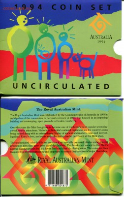 Австралия набор 1994 год семьи до 31.10.17 22-00 мск - Aus.1994 set bl.