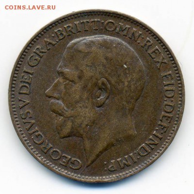 Британия фартинг 1923 - Британия_фартинг-1923_А