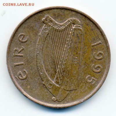 Ирландия 1 пенни 1995 - Ирландия_1пенни-1995_А