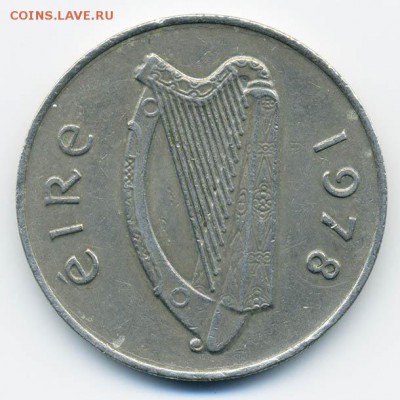 Ирландия 10 пенсов 1978 - Ирландия_10пенсов-1978_А