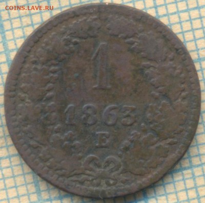 Австрия 1 kreuzer 1863 Е, оценка - Австр1863е