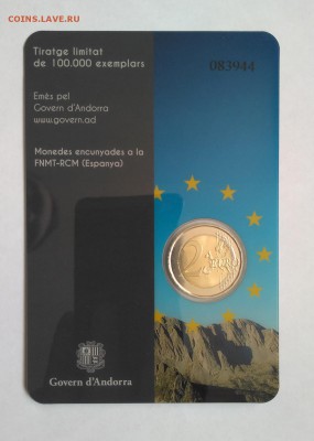 2 евро 2014 АНДОРРА Совет Европы 30.10 22:00 - анд20142