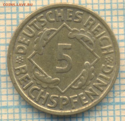 Германия 5пф 1936 J , до 02.11.2017 г. 22.00 по Москве - немц 5пф