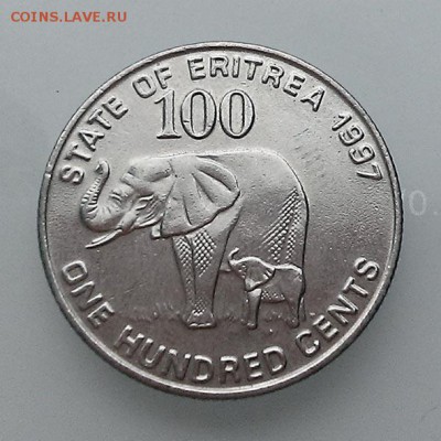 Эритрея 100 центов 1997 - Эритрея_100центов-1997_А