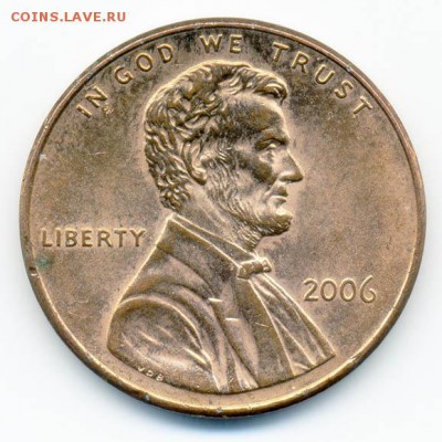 США 1 цент 2006 - США_1цент-2006_Р