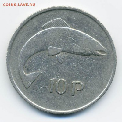 Ирландия 10 пенсов 1975 - Ирландия_10пенсов-1975_Р