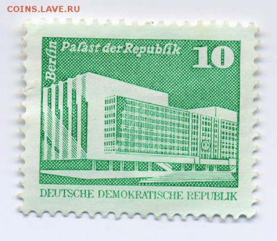 ГДР, 3 почтовые марки - почта-марка_ГДР_Берлин-дворец-республики_чист