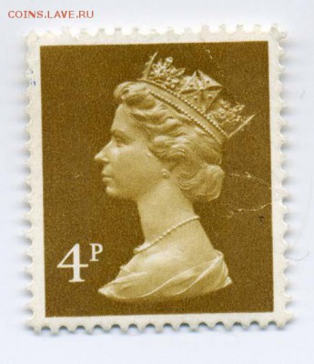 Британия 1971 - почта-марка_Британия-1971_ЕлизаветаII-4p_тип-Машен_чист_лицо