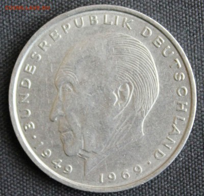 С 1 РУБ. ГЕРМАНИЯ 2 марк 1974г."D"  КОНРАД АДЕНАУЭР до 5.11 - IMG_9341.JPG