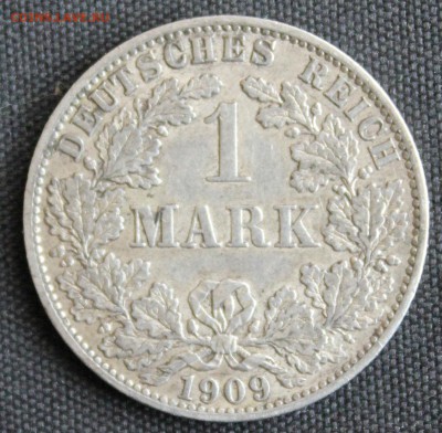 С 1 РУБ. КАЙЗЕРРЕЙХ 1 марк 1909г."А" до 5.11 в 22-00 - IMG_9333.JPG