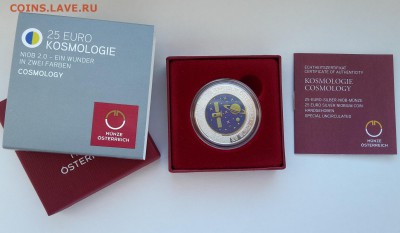 Австрия 25 евро 2015 г. Космология Серебро-Ниобий ФИКС - 2017-01-31 10.35.27