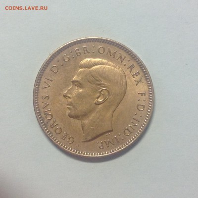 АНГЛИЯ. фартинг. 1948г. - 1 (11)