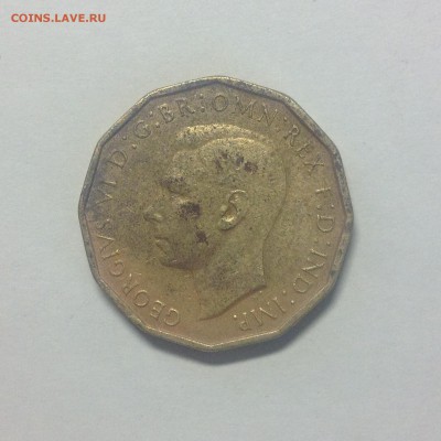 АНГЛИЯ. 3 пенса. 1944г. - 1 (17)