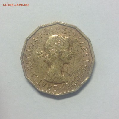 АНГЛИЯ. 3 пенса. 1966г. - 1 (19)