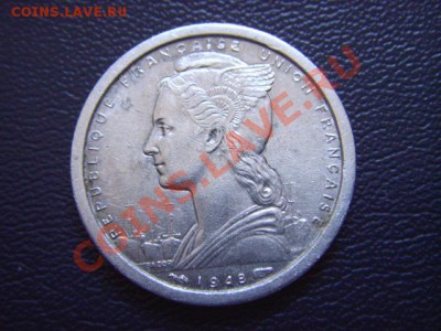 Франц Экваториальная Африка 1 франк 1948 до 16.03 в 21.00 М - LPIC7432.JPG