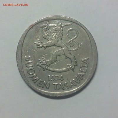 ФИНЛЯНДИЯ. 1 маррка. 1974г. - 1 (38)