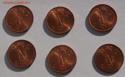 1 пенни 1907-1916 (6шт), UNCДо 4.11.2017 22.00 по МСК - penni b3
