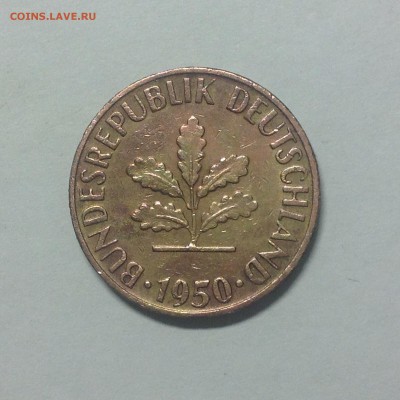 ФРГ. 5 пфеннигов. 1950г. - 1 (7)