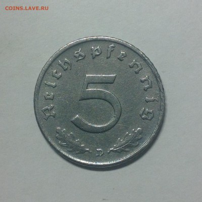 ГЕРМАНИЯ. 5 пфеннигов. 1944г. - 1 (12)