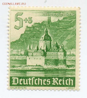 3-й Рейх 1940 исторические здания - почта-марка_3йРейх-1940_историч-здания