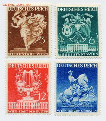 3-й Рейх Всемирная ярмарка в Вене 1941 - почта-марки_3йРейх-1941_ярмарка-Вена_лицо