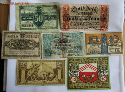 С 1 РУБ. ГЕРМАНИЯ нотгельды разные   7 шт. до 7.11 в 22-00 - IMG_9158.JPG