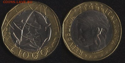 шт. №1 ФИКС! - Италия 1000 лир 1997 БИМ №1