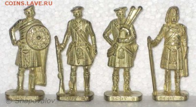Фигурки солдатиков металл - Шотландцы