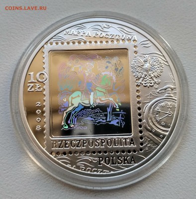 ПОЛЬША,10 злотых 2008г(450 лет Почте Польши)!до 5.11.2017 - 1 октября фото монет 032