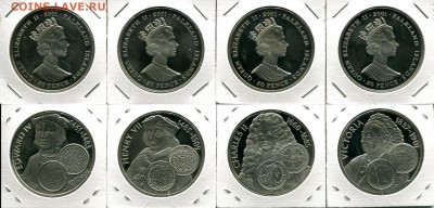 Фолкленды красивые 50р 2001 монархи до 06.11.17 22-00 мск - Falkland 50p 2001 K&Q