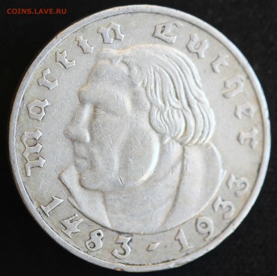 С 1 РУБ.  ГЕРМАНИЯ 2 марк 1933г. МАРТИН ЛЮТЕР  до 9.11 - IMG_9419.JPG