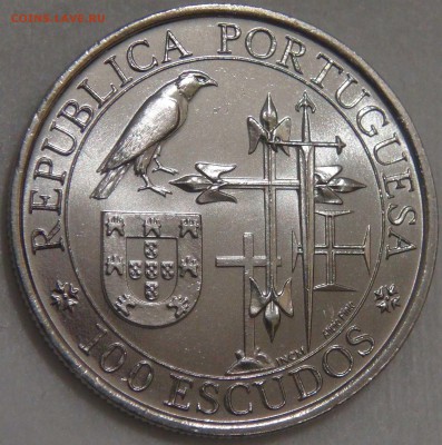 100 эскудо 1995 Антонио из Крату UNC 08.11.17 (ср. 22-30) - DSC04604.JPG