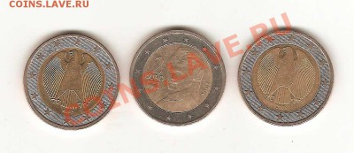 3 монеты.2 EURO. Окончание 16.03.  в 22-00. - 01005-001