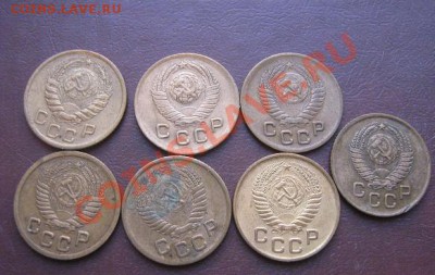 7 штук номинал 1 копейка: 1946-49-1951-52-53-54-57гг ок 20.3 - IMG_5593
