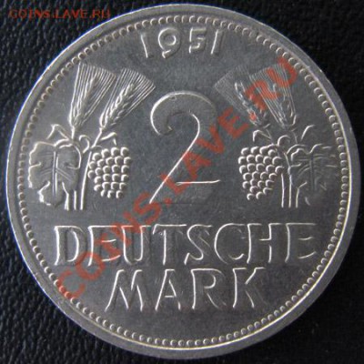 2 марки 1951 года G, Германия. Оцените. - 2 марки1