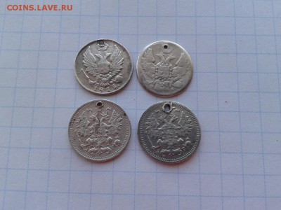 4 серебрянных пятачка 1815, 1847, 1892, 1899 до 07.11.2017 - 4пят (2) - копия