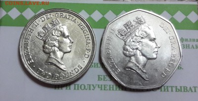 Оценка 2 монеты Англии Елизаветы 2 - 20171105_183026