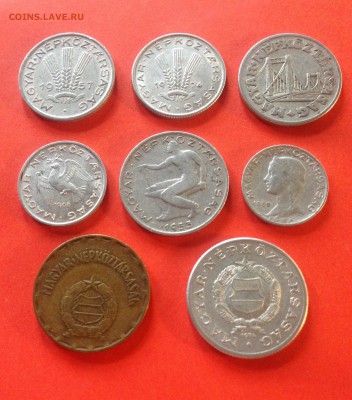 Венгрия - 8 монет(1953-1974г.) , до 12.11.17г. - венгрия-2