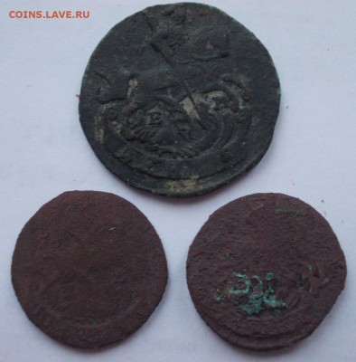 Денга 1795ем полушки 1768;1789ем - я2