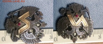 Современный Герб серебро 925 с золотом 750 и красным камнем - IMG_20171106_222925