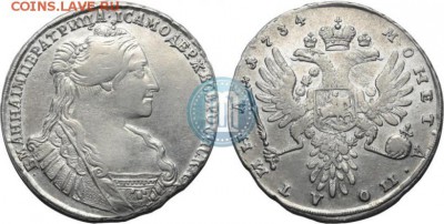Полтина 1734 год на оценку. - p_59e84cfc80184
