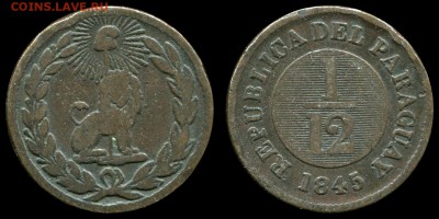 Парагвай. - Парагвай 1-12 ---1845