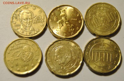 20 евро центов 2001-2007 Бельгия, Италия, Австрия, Греция - DSC_1724.JPG