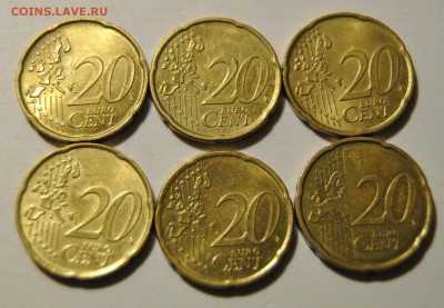20 евро центов 2002-2011 Финляндия Эстония, Италия, Германия - DSC_1725.JPG