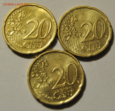 20 евро центов 2004, 2005 Ирландия 3 монеты - DSC_1731.JPG