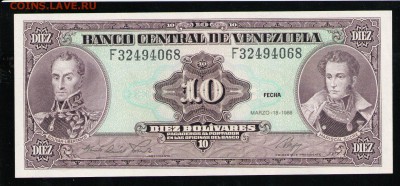 ВЕНЕСУЭЛА 10 БОЛИВАР 1986 UNC - 9 001
